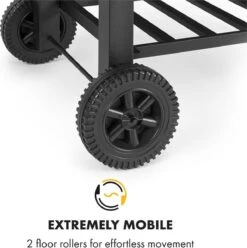 Klarstein à Charbon Klarstein Meat Machine 45 X 32,5 Cm, Thermomètre, Roues, Deux Tables D'appoint Pratiques En Bois De 25 X 19 Cm, Noir 18 Klarstein à Charbon Klarstein Meat Machine 45 X 32,5 Cm, Thermomètre, Roues, Deux Tables D'appoint Pratiques En Bois De 25 X 19 Cm, Noir -Chauffe Soldes 1195x1200