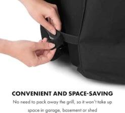 Housse De Barbecue Klarstein Tomahawk - Housse De Barbecue - 30 % Polyester / 70 % PVC - Résistant à L'eau - 148 X 101 X 62 Cm (LxHxP) -Chauffe Soldes 1200x1094