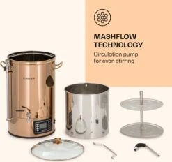 Bouilloire Mundschenk, Installation De Brassage De Bière, 2500 Watts, 30 L, 9 Programmes -Chauffe Soldes 1200x1129