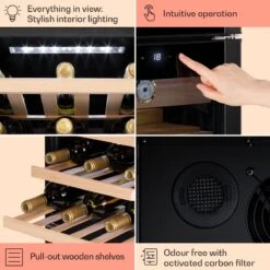 Cave à Cigares Et Cave à Vin El Dorado 89 Touch 89 Litres LED 16 Cave à Cigares Et Cave à Vin El Dorado 89 Touch 89 Litres LED -Chauffe Soldes 1200x1200 112