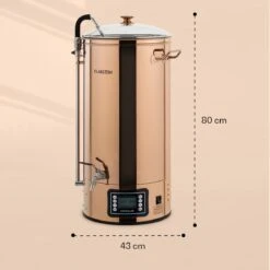 Installation De Brassage De Bière Mundschenk XXL Bouilloire à Purée 3000 W 50 L Acier Inoxydable 304 -Chauffe Soldes 1200x1200 114