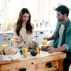 Carafe En Verres Klarstein Bambuswald Avec Couvercle En Bambou - Carafe à Eau 1 L - Bouteille - Verre Borosilicaté - Bande Décorative Avec Poignée -Chauffe Soldes 1200x1200 22