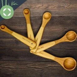 Klarstein De Batterie De Cuisine Klarstein - 5 Cuillères à Mesurer Différentes - 100% Bambou - Hygiénique Et Antibactérien - Durable Et 100% Compostable -Chauffe Soldes 1200x1200 35