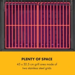 Klarstein à Charbon Klarstein Meat Machine 45 X 32,5 Cm, Thermomètre, Roues, Deux Tables D'appoint Pratiques En Bois De 25 X 19 Cm, Noir 13 Klarstein à Charbon Klarstein Meat Machine 45 X 32,5 Cm, Thermomètre, Roues, Deux Tables D'appoint Pratiques En Bois De 25 X 19 Cm, Noir -Chauffe Soldes 1200x1200 44