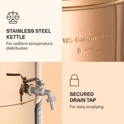 Bouilloire Mundschenk, Installation De Brassage De Bière, 2500 Watts, 30 L, 9 Programmes -Chauffe Soldes 1200x1200 72