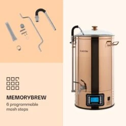 Bouilloire Mundschenk, Installation De Brassage De Bière, 2500 Watts, 30 L, 9 Programmes -Chauffe Soldes 1200x1200 74