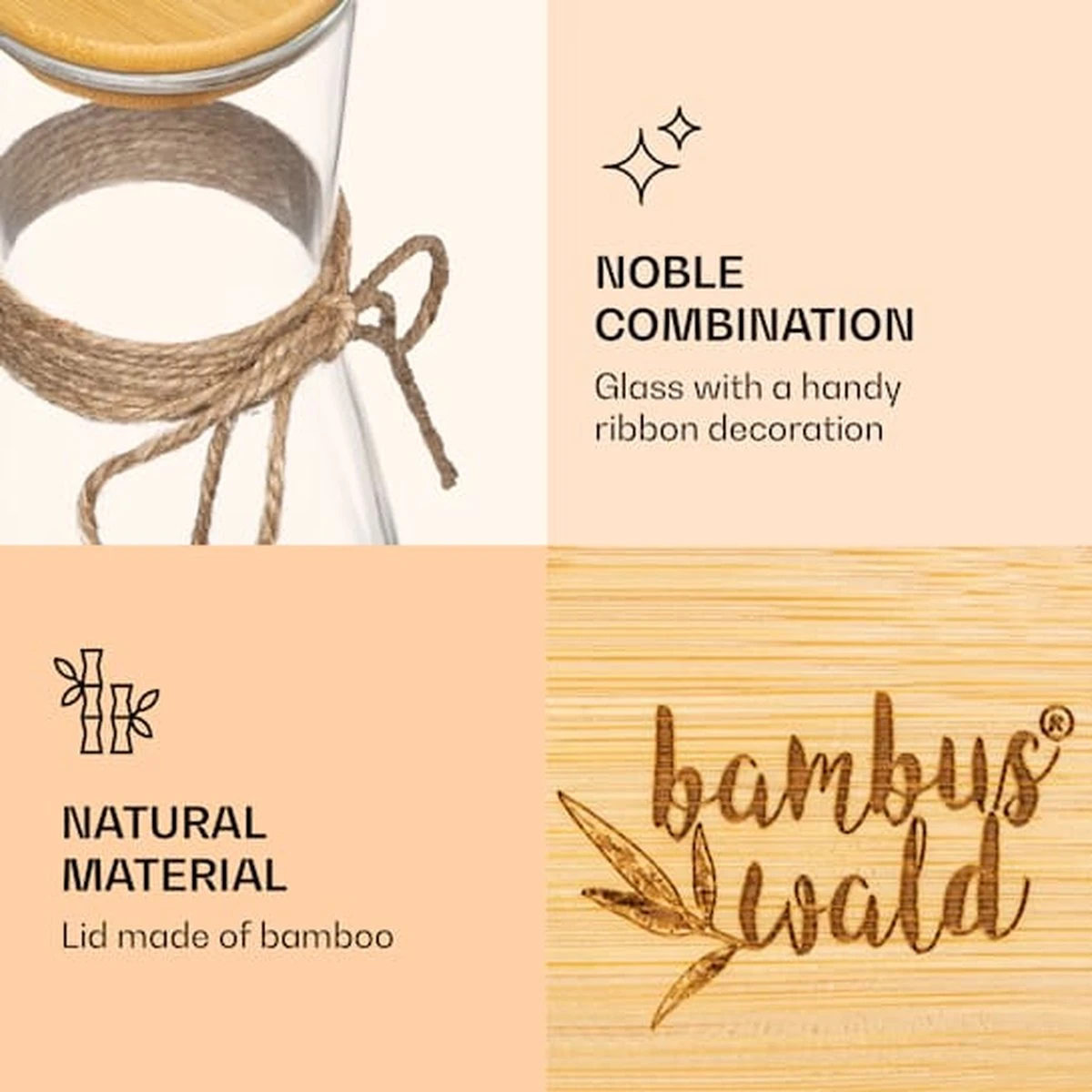 Klarstein Bambuswald Carafe 1,5 Litres - Carafe à Eau - Pichet à Eau - Verre Borosilicaté - Couvercle En Bamboe - Durable - Recyclable 9 Klarstein Bambuswald Carafe 1,5 Litres - Carafe à Eau - Pichet à Eau - Verre Borosilicaté - Couvercle En Bamboe - Durable - Recyclable - Image 7