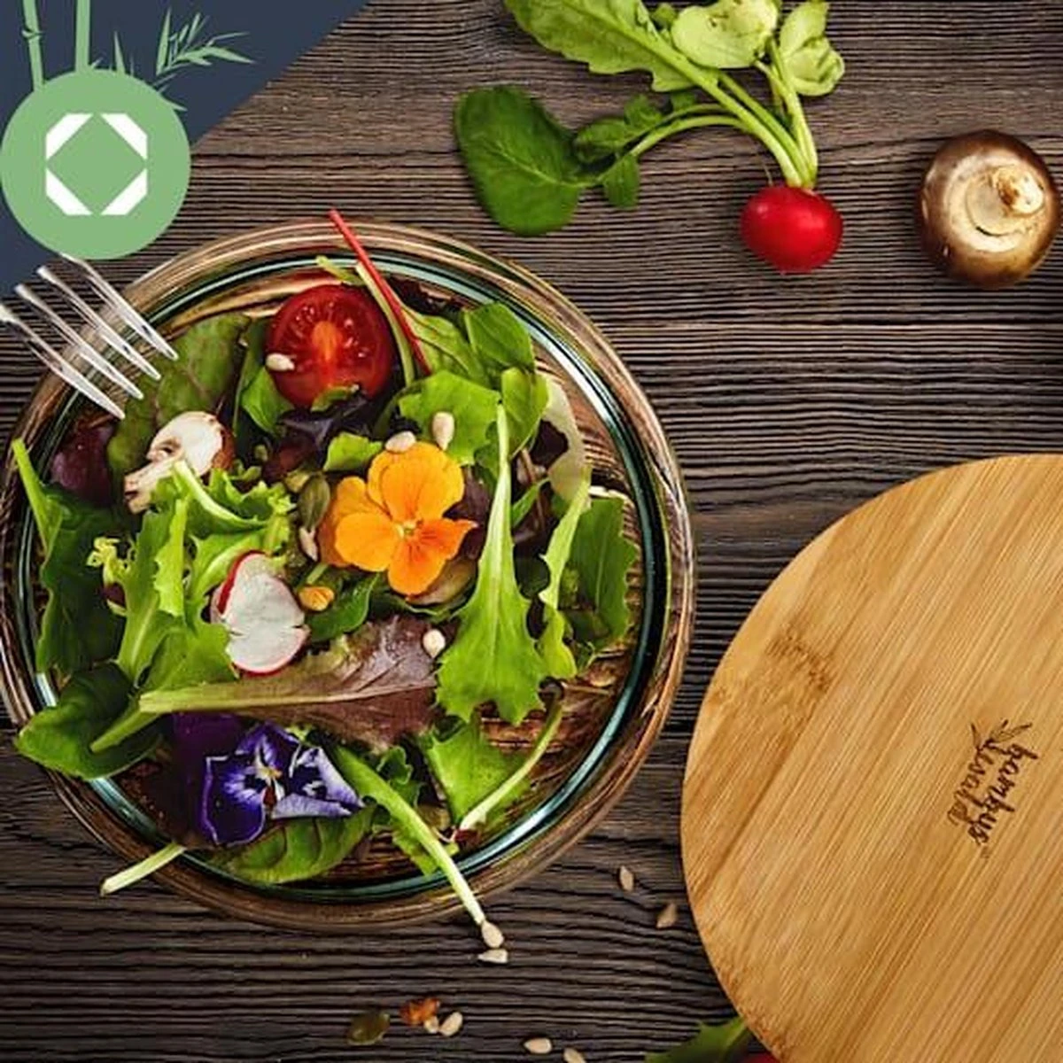 Bol De Service En Verres Klarstein Avec Couvercle En Bamboe - Sans BPA Ni Mélamine - Va Au Lave-vaisselle - Polyvalent 9 Bol De Service En Verres Klarstein Avec Couvercle En Bamboe - Sans BPA Ni Mélamine - Va Au Lave-vaisselle - Polyvalent - Image 7