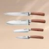 Set De Couteaux Klarstein Kaito - Acier Damas VG10 - 4 Pièces - Couteaux De Cuisine - Couteau D'office / Couteau De Chef / 2x Couteaux Santoku - Extra Tranchant - Manches Palissandre - Acier Inoxydable -Chauffe Soldes 1200x1200 9