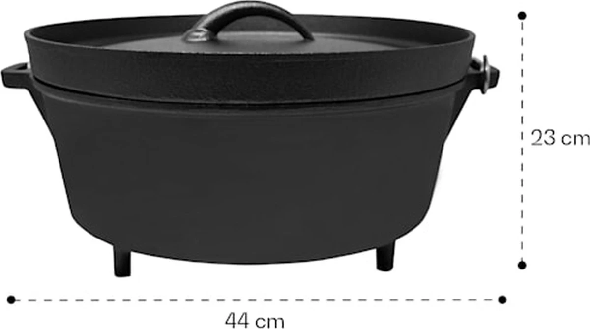 Klarstein Galloway Dutch Oven 12.0 - Marmite - Poêle à Barbecue Avec Couvercle - Fonte 4 Klarstein Galloway Dutch Oven 12.0 - Marmite - Poêle à Barbecue Avec Couvercle - Fonte - Image 2