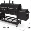Klarstein Kingsville Double - Combi Fumoir à Charbon & Barbecue à Gaz 13,5kW - 3+1 Brûleurs - 2 Surfaces De Barbecue En Fonte 1 Klarstein Kingsville Double - Combi Fumoir à Charbon & Barbecue à Gaz 13,5kW - 3+1 Brûleurs - 2 Surfaces De Barbecue En Fonte -Chauffe Soldes 1200x870