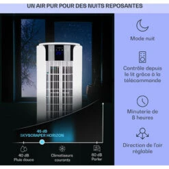 Klarstein Rafraichisseur D'Air 4 En 1, Climatiseur Portable, Humidificateur, Ventilateur, Climatiseur Mobile Sans Évacuation, Silencieux, Pack Glacon, Réservoir 3.5L, 60W, Puissant Débit D'Air 486m³/h 10 Klarstein Rafraichisseur D'Air 4 En 1, Climatiseur Portable, Humidificateur, Ventilateur, Climatiseur Mobile Sans Évacuation, Silencieux, Pack Glacon, Réservoir 3.5L, 60W, Puissant Débit D'Air 486m³/h -Chauffe Soldes 12605261 4