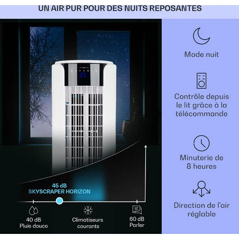 Klarstein Rafraichisseur D'Air 4 En 1, Climatiseur Portable, Humidificateur, Ventilateur, Climatiseur Mobile Sans Évacuation, Silencieux, Pack Glacon, Réservoir 3.5L, 60W, Puissant Débit D'Air 486m³/h 6 Klarstein Rafraichisseur D'Air 4 En 1, Climatiseur Portable, Humidificateur, Ventilateur, Climatiseur Mobile Sans Évacuation, Silencieux, Pack Glacon, Réservoir 3.5L, 60W, Puissant Débit D'Air 486m³/h - Image 4