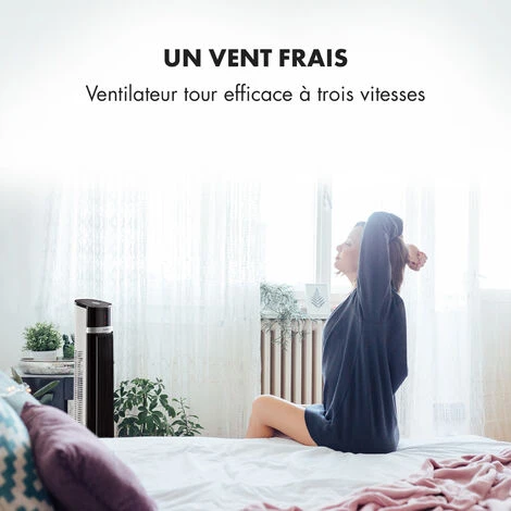 IceTower Ventilateur Sur Pied 36 Watts Minuterie 3 Modes Télécommande Blanc 4 IceTower Ventilateur Sur Pied 36 Watts Minuterie 3 Modes Télécommande Blanc - Image 2