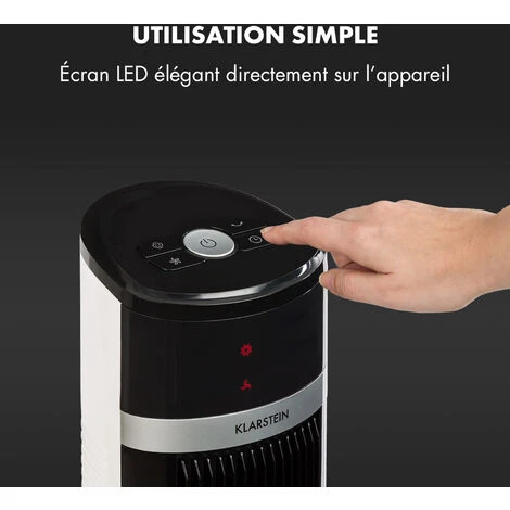 IceTower Ventilateur Sur Pied 36 Watts Minuterie 3 Modes Télécommande Blanc 5 IceTower Ventilateur Sur Pied 36 Watts Minuterie 3 Modes Télécommande Blanc - Image 3