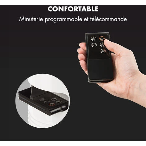 IceTower Ventilateur Sur Pied 36 Watts Minuterie 3 Modes Télécommande Blanc 7 IceTower Ventilateur Sur Pied 36 Watts Minuterie 3 Modes Télécommande Blanc - Image 5