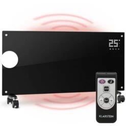 Bornholm Radiateur à Convection 2000 W Menu LCD 2 Niveaux De Chauffage Noir