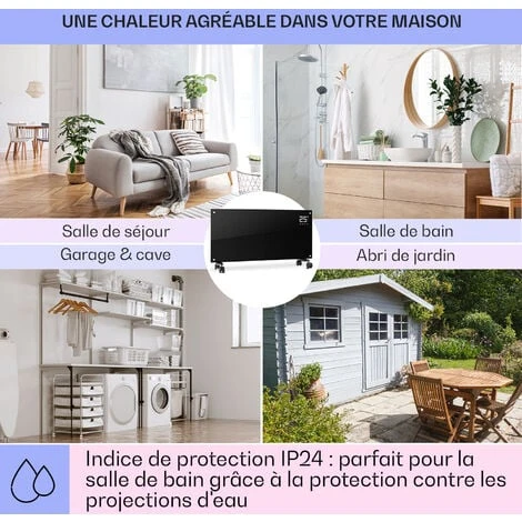 Bornholm Radiateur à Convection 2000 W Menu LCD 2 Niveaux De Chauffage Noir 7 Bornholm Radiateur à Convection 2000 W Menu LCD 2 Niveaux De Chauffage Noir - Image 5