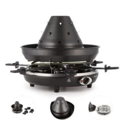 Taste Volcano Appareil à Raclette & Chapeau Tatare 1500W 6 Personnes -Chauffe Soldes 12992119 5