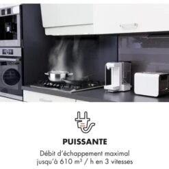 Aurica 60 Hotte Aspirante 60 Cm 600 M³/h LED Tactile Verre Blanc -Chauffe Soldes 12992320 3