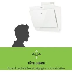 Aurica 60 Hotte Aspirante 60 Cm 600 M³/h LED Tactile Verre Blanc -Chauffe Soldes 12992320 4