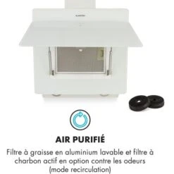 Aurica 60 Hotte Aspirante 60 Cm 600 M³/h LED Tactile Verre Blanc -Chauffe Soldes 12992320 5
