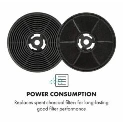 Set 2 Filtres à Charbon Actif Pour Hotte Athena & Laurel Ø17,5cm -Chauffe Soldes 12992325 3