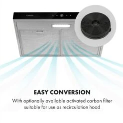 Contempo Neo Hotte Aspirante Casquette 60 Cm 175m³/h Inox Acrylique -Chauffe Soldes 12992400 3