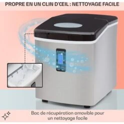 Mr. Black-Frost Machine à Glacons 150W Acier 15kg -Chauffe Soldes 13732475 5