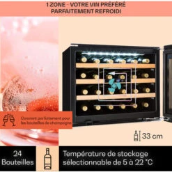 Vinsider 24 Réfrigérateur à Vin Encastrable Uno 24 Bouteilles 57 Litres -Chauffe Soldes 13732755 3