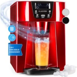 Ice Volcano 2GR Machine à Glaçons 2 Ltr LED 12kg/24h - Rouge