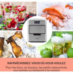 Metropolitan Machine à Glaçons 12 Kg/24 H écran Numérique - Argent -Chauffe Soldes 13733059 3