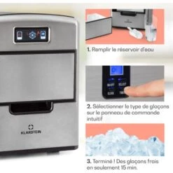 Metropolitan Machine à Glaçons 12 Kg/24 H écran Numérique - Argent -Chauffe Soldes 13733059 4