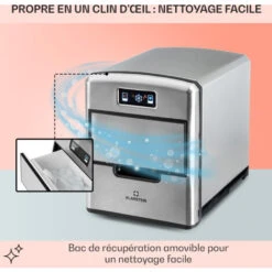 Metropolitan Machine à Glaçons 12 Kg/24 H écran Numérique - Argent -Chauffe Soldes 13733059 5