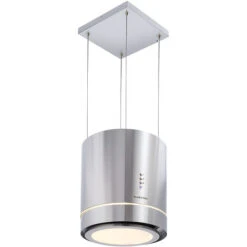 Tron Ambience Hotte Aspirante En îlot Ø 38 Cm Mode Recirculation 540 M³/h LED - Inox