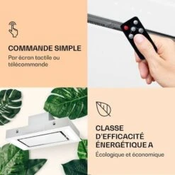Remy Hotte De Plafond 90 Cm 619 M³/h 230W 3 Vitesses Télécommande -Chauffe Soldes 13733281 5