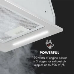 Down Under Hotte Aspirante Encastrable 60cm 590 M³/h LED - Inox -Chauffe Soldes 13733327 4