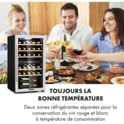 Cave à Vin Vinamour 29 Duo 2 Zones 80L/29 Bouteilles 5-22°C Touch -Chauffe Soldes 13733416 4