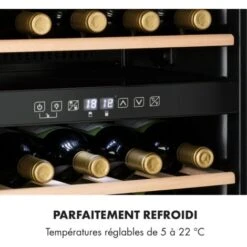 Cave à Vin Vinamour 29 Duo 2 Zones 80L/29 Bouteilles 5-22°C Touch -Chauffe Soldes 13733416 5