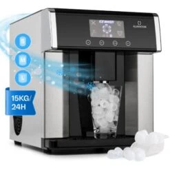Eiszeit Machine à Glaçons 10 à 15kg /24h 3 Tailles De Cubes - Inox Arg