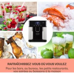 Eiszeit Machine à Glaçons 10 à 15kg /24h 3 Tailles De Cubes - Inox Arg -Chauffe Soldes 14166932 3