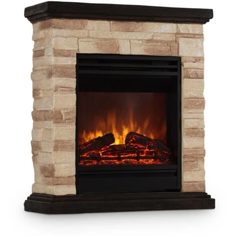 Kaprun Cheminée électrique 1800W Décor Pierre Polystone Télécommande 3 Kaprun Cheminée électrique 1800W Décor Pierre Polystone Télécommande
