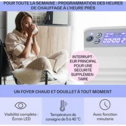 Hot Spot Slimcurve Chauffage 80x40 Cm 40 M² 2000 W 5-40 °C IP24 Blanc 9 Hot Spot Slimcurve Chauffage 80x40 Cm 40 M² 2000 W 5-40 °C IP24 Blanc -Chauffe Soldes 14195441 3