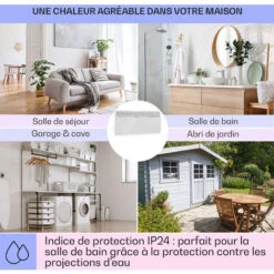 Hot Spot Slimcurve Chauffage 80x40 Cm 40 M² 2000 W 5-40 °C IP24 Blanc 11 Hot Spot Slimcurve Chauffage 80x40 Cm 40 M² 2000 W 5-40 °C IP24 Blanc -Chauffe Soldes 14195441 5