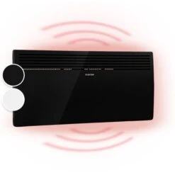 Hot Spot Slimcurve Chauffage 80x40 Cm 40 M² 2000 W 5-40 °C IP24 Noir