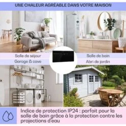 Hot Spot Slimcurve Chauffage 80x40 Cm 40 M² 2000 W 5-40 °C IP24 Noir 11 Hot Spot Slimcurve Chauffage 80x40 Cm 40 M² 2000 W 5-40 °C IP24 Noir -Chauffe Soldes 14238909 5