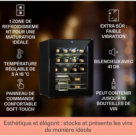 Shiraz 16 Uno Cave à Vin 42l Panneau De Contrôle Tactile 131W 5-18°C 4 Shiraz 16 Uno Cave à Vin 42l Panneau De Contrôle Tactile 131W 5-18°C - Image 2