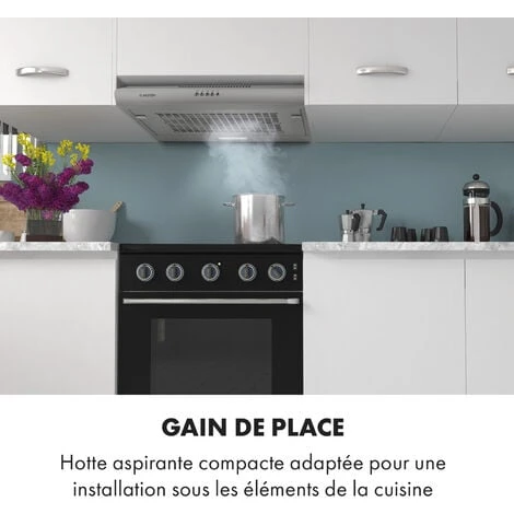 Capannina Hotte Escamotable 60cm 166m³/h Acier Inoxydable Argent 4 Capannina Hotte Escamotable 60cm 166m³/h Acier Inoxydable Argent - Image 2