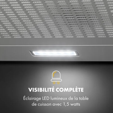 Capannina Hotte Escamotable 60cm 166m³/h Acier Inoxydable Argent 6 Capannina Hotte Escamotable 60cm 166m³/h Acier Inoxydable Argent - Image 4