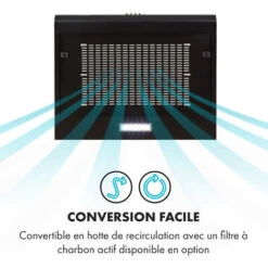 Capannina Hotte Escamotable 60cm 166m³/h Acier Inoxydable Noir 9 Capannina Hotte Escamotable 60cm 166m³/h Acier Inoxydable Noir -Chauffe Soldes 18618327 3